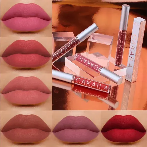 6 Pcs Cakaila Matte Velvet Lipstick Set 